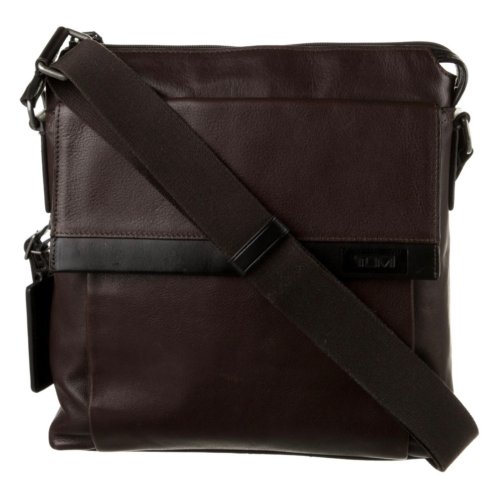Tumi leather messenger bag NEW condition